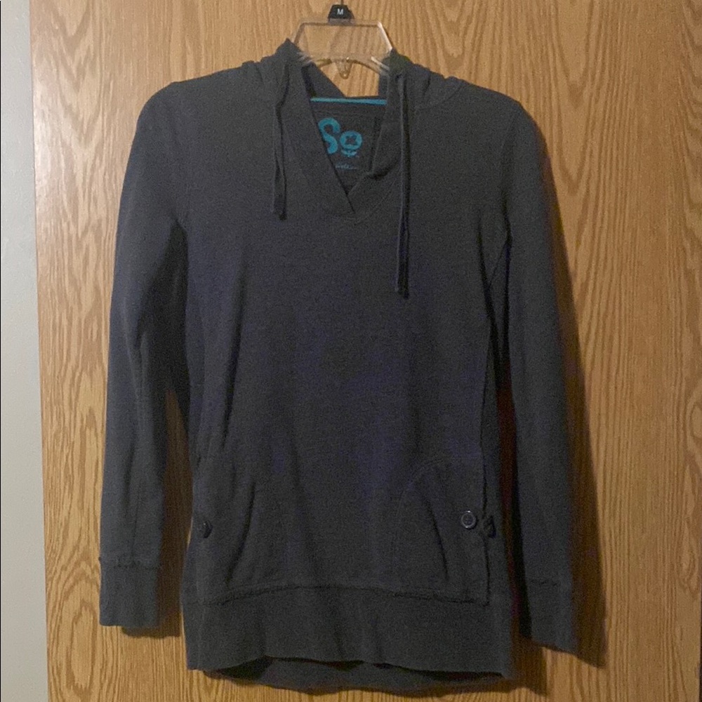 Girls SO Charcoal Hoodie Sweater